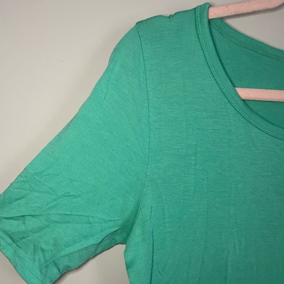 Solid Teal Lularoe Julia Dress - Picture 3 of 11